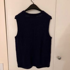 Vintage navy sweater vest